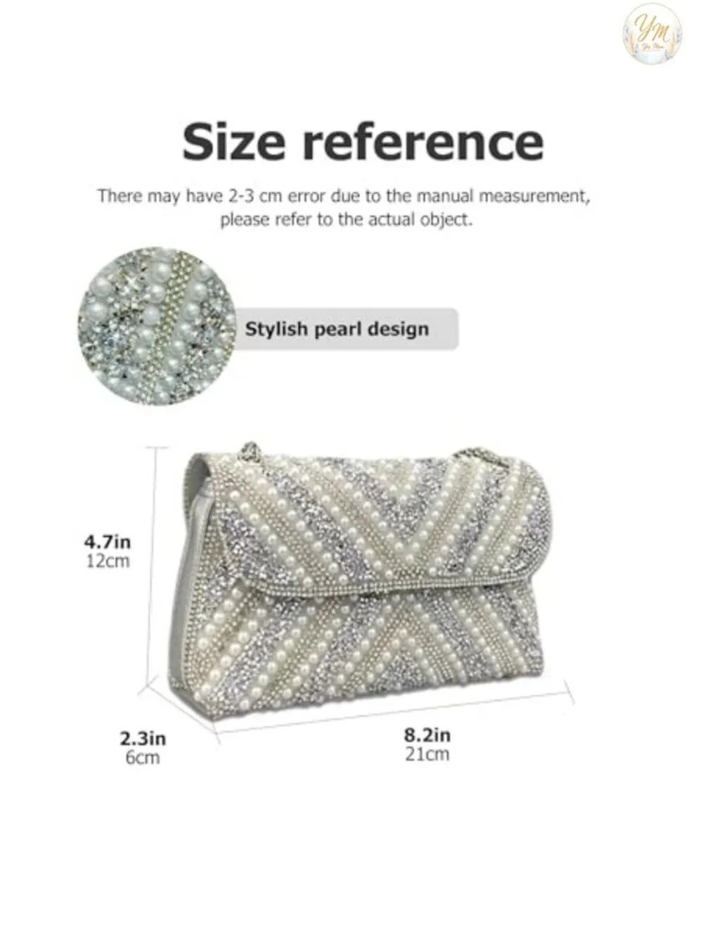 Rhinestone Clutch Purse with Chain Evening Bag Women Sparkly Glitter